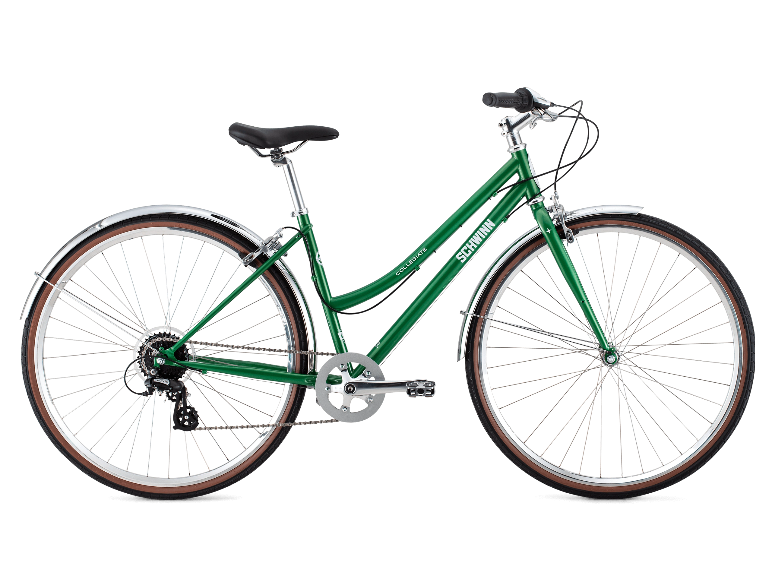 Køb nu: Den charmerende Collegiate Step-Thru cykel til din afslappede tur i parken eller byen!